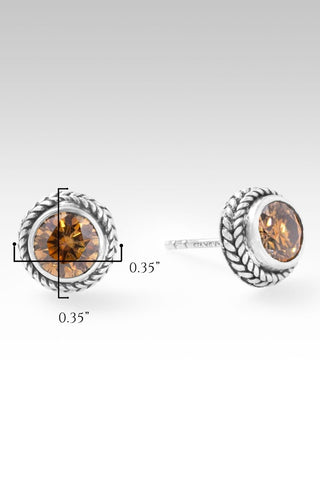 Signature Stud Earrings™ in Chocolate Mystic Moissanite - Stud - only found at SARDA™