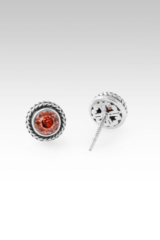Signature Stud Earrings™ in Red Velvet Zircon - Stud - only found at SARDA™