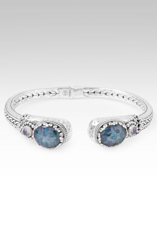 Somebody Loves U Tip-To-Tip Bracelet™ in Australian Opal Mosaic & Quartz & Serenity Blue Chalcedony - Tip-to-Tip - only found at SARDA™