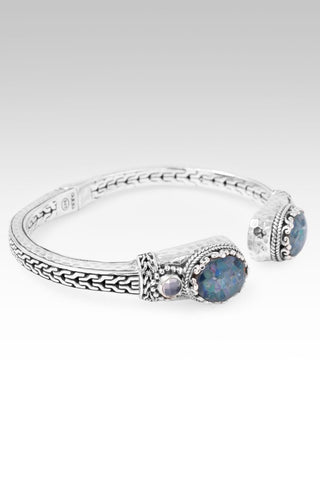 Somebody Loves U Tip-To-Tip Bracelet™ in Australian Opal Mosaic & Quartz & Serenity Blue Chalcedony - Tip-to-Tip - only found at SARDA™