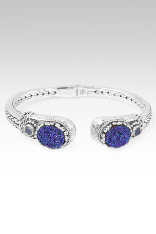 Somebody Loves U Tip-To-Tip Bracelet™ in Peacock Purple Green™ Drusy & Serenity Blue Chalcedony - Tip-to-Tip - only found at SARDA™