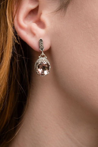 Somebody's Child Earrings™ in Always True Rose™ Mystic Quartz - Stud Dangle - only found at SARDA™