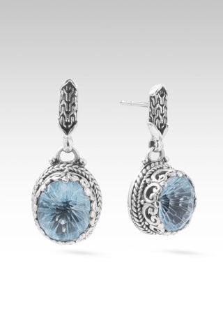 Somebody's Child Earrings™ in Arctic Blue Topaz - Stud Dangle - only found at SARDA™
