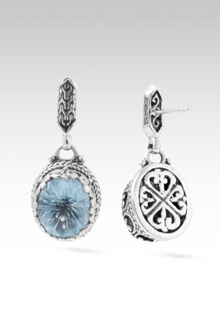 Somebody's Child Earrings™ in Arctic Blue Topaz - Stud Dangle - only found at SARDA™