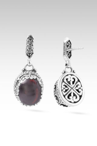 Somebody's Child Earrings™ in Garnet - Stud Dangle - only found at SARDA™