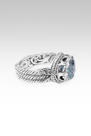 Somebody's Hero Ring™ in Arctic Blue Topaz - Dinner - only found at SARDA™