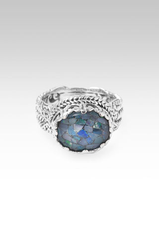 Somebody's Hero Ring™ in Australian Opal Mosaic & Quartz - Dinner - only found at SARDA™