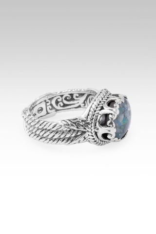 Somebody's Hero Ring™ in Australian Opal Mosaic & Quartz - Dinner - only found at SARDA™