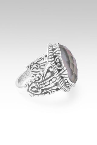 Song of Revival Ring™ in Rainbow Champagne Mother of Pearl Quartz - Statement - only found at SARDA™