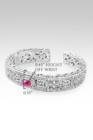 Speak Truth Cuff™ in Red Currant Quartz - Cuff - only found at SARDA™
