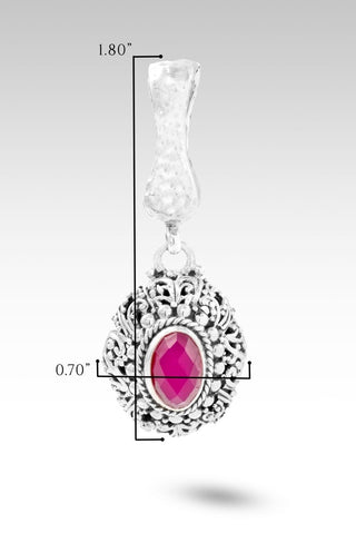 Speak Truth Pendant™ in Red Currant Quartz - Magnetic Enhancer Bail - only found at SARDA™