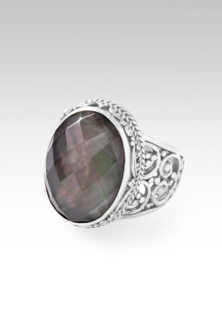 Speak UR Wonder Ring™ in Rainbow Champagne Mother of Pearl Quartz - Statement - only found at SARDA™