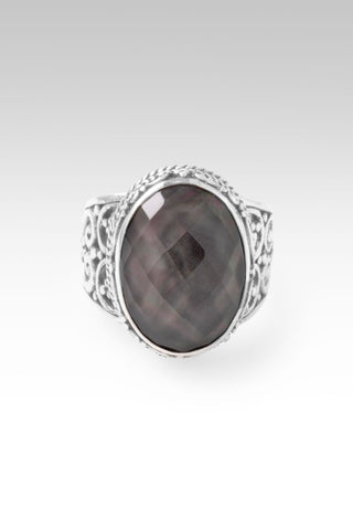 Speak UR Wonder Ring™ in Rainbow Champagne Mother of Pearl Quartz - Statement - only found at SARDA™