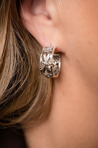 Spiritual Radiance Earrings™ in Bamboo & Dragonfly - J-Hoop - only found at SARDA™