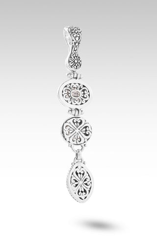 Splendor & Majesty Pendant™ in Black Zebra Jasper, Black Tourmalinated Quartz & Sagenitic Quartz - Magnetic Enhancer Bail - only found at SARDA™