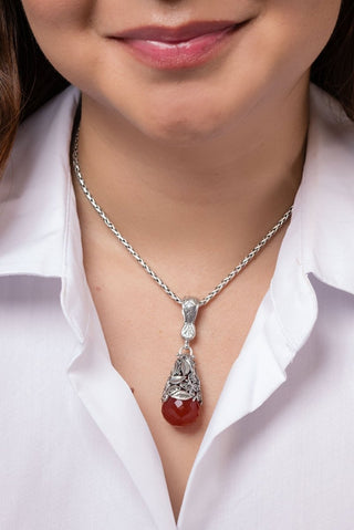Spread Joy Pendant™ in Carnelian - Single Stone - only found at SARDA™