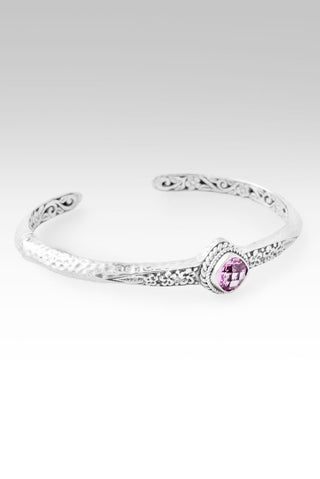 Spread Kindness Like Wildflowers Cuff™ in Light Pink Lab Created Sapphire - Cuff - only found at SARDA™