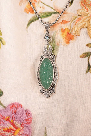 Spread News of Grace Pendant™ in Aventurine & Bali Crush™ Mystic Topaz - Multi Stone - only found at SARDA™