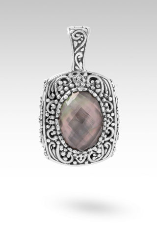 Spread News of Grace Pendant™ in Rainbow Champagne Mother of Pearl Quartz - Single Stone - only found at SARDA™