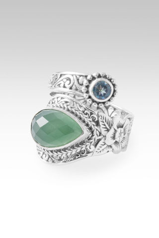 Spread News of Grace Ring™ in Green Quartz & Bali Crush™ Mystic Topaz - Bypass - only found at SARDA™
