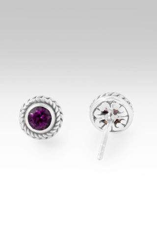 Stength, My Weakness Earrings™ in Purple Garnet - Stud - only found at SARDA™