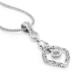 Sterling Silver Celestial Blue™ Mystic Moissanite 5mm Round Pendant Enhancer - 3/8 Cttw - Last Chance - only found at SARDA™