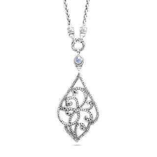 Sterling Silver Celestial Blue™ Mystic Moissanite Round Neckalce - Last Chance - only found at SARDA™