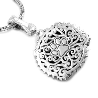 Sterling Silver Chainlink French Bulldog Pendant With Magnetic Enhancer Bail™ - Last Chance - only found at SARDA™