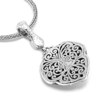 Sterling Silver Filigree Beagle Pendant With Magnetic Enhancer Bail™ - Last Chance - only found at SARDA™