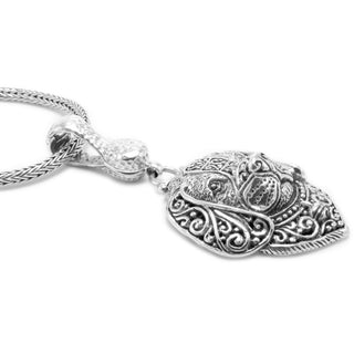 Sterling Silver Filigree Beagle Pendant With Magnetic Enhancer Bail™ - Last Chance - only found at SARDA™
