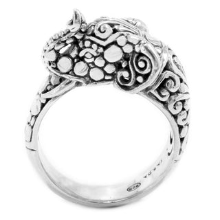Sterling Silver Flat Jawan & Tree Of Life "Kindness Leads" Elephant Ring - Last Chance - only found at SARDA™