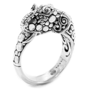 Sterling Silver Flat Jawan & Tree Of Life "Kindness Leads" Elephant Ring - Last Chance - only found at SARDA™