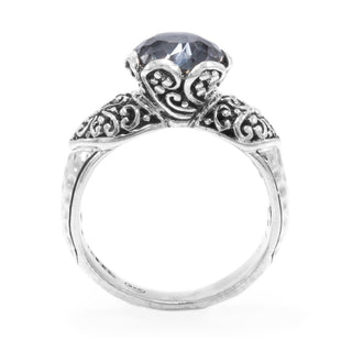 Sterling Silver Janyl Adair Black Knight™ Mystic Quartz Solitaire Ring - Last Chance - only found at SARDA™