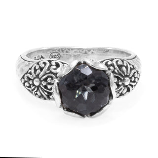 Sterling Silver Janyl Adair Black Knight™ Mystic Quartz Solitaire Ring - Last Chance - only found at SARDA™