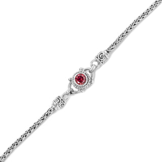 Sterling Silver Janyl Adair Red Velvet Mystic Moissanite Lobster Claw Bracelet™ - 0.36ctw - Last Chance - only found at SARDA™