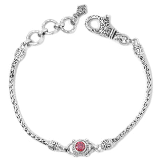 Sterling Silver Janyl Adair Red Velvet Mystic Moissanite Lobster Claw Bracelet™ - 0.36ctw - Last Chance - only found at SARDA™