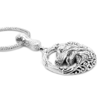 Sterling Silver Tree Of Life Golden Retriever Pendant With Magnetic Enhancer Bail™ - Last Chance - only found at SARDA™