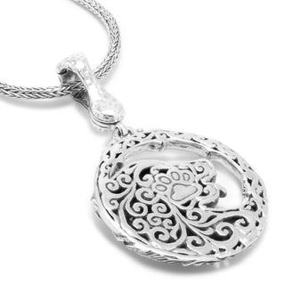 Sterling Silver Tree Of Life Golden Retriever Pendant With Magnetic Enhancer Bail™ - Last Chance - only found at SARDA™