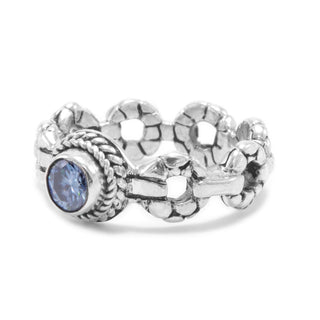 Sterling Silver Watermark Celestial Blue™ Mystic Moissanite Ring™ - Last Chance - only found at SARDA™