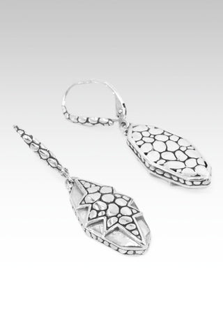 Sterling Silver Watermark & Hammered Light Of His Presence Earring - SARDA™