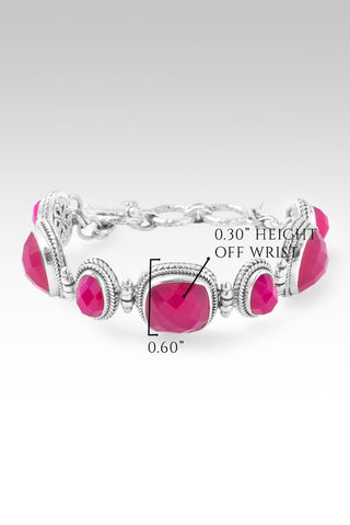 Still Faithful Bracelet™ in Wild Raspberry Chalcedony & Red Currant Quartz - Multi Stone - only found at SARDA™