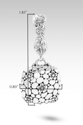 Still Life Bouquet Pendant™ in Frangipani - Magnetic Enhancer Bail - only found at SARDA™