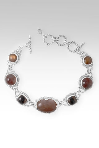 Story To Tell Bracelet™ in Rainbow Latte Sunstone, Galaxy Quartz, Smoky Quartz & Gold Sunstone - Multi Stone - only found at SARDA™