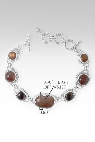 Story To Tell Bracelet™ in Rainbow Latte Sunstone, Galaxy Quartz, Smoky Quartz & Gold Sunstone - Multi Stone - only found at SARDA™