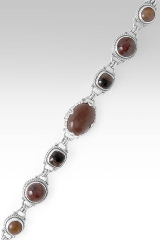 Story To Tell Bracelet™ in Rainbow Latte Sunstone, Galaxy Quartz, Smoky Quartz & Gold Sunstone - Multi Stone - only found at SARDA™