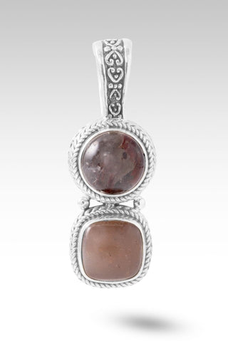 Story To Tell Pendant™ in Galaxy Quartz & Rainbow Latte Sunstone - Multi Stone - only found at SARDA™