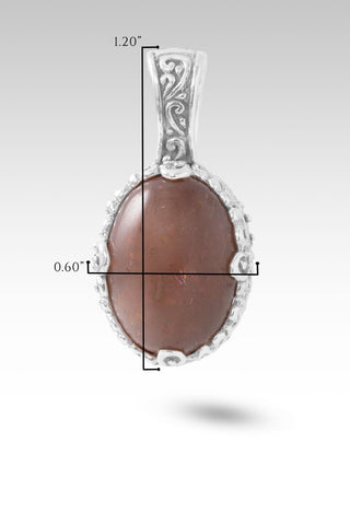 Story To Tell Pendant™ in Rainbow Latte Sunstone - Single Stone - only found at SARDA™