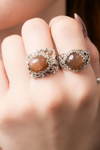 Story To Tell Ring II™ in Rainbow Latte Sunstone - Dinner - only found at SARDA™