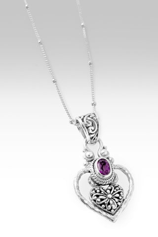Strength, My Weakness Necklace™ in Purple Garnet - Single Stone - only found at SARDA™