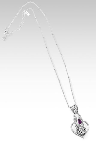 Strength, My Weakness Necklace™ in Purple Garnet - Single Stone - only found at SARDA™